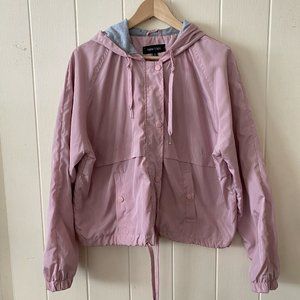 New Look Pink Hoodie Windbreaker women's XL